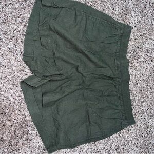 Women’s Green Casual Shorts